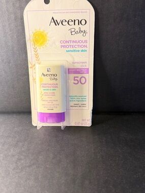 Aveeno Baby Continuous Protection Mineral Sunscreen Stick SPF 50, 0.47 oz